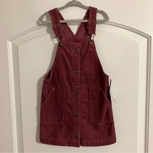 Oshkosh Purple Corduroy Overall Dress Girls Sz 4T *NWT*